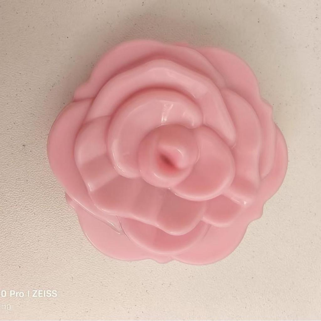 Portable Rose Flip-Top Double-Sided Compact Mirror - Small Gift for Girls