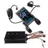 Elektrilise tõukeratta kontrolleri komplekt Alumiiniumsulam 72V 80A Siinuslaine kontroller M5 Värviline LCD-ekraan jaoks