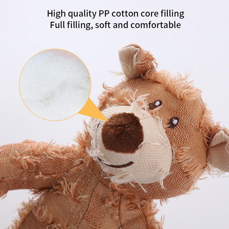 Squeaky Beggar Bear Puppy Toy Bite Resistant Pet Toys Gnawing Toy Pet Interactive Puzzle Grinding Teeth Cleaning Toy For Dogs