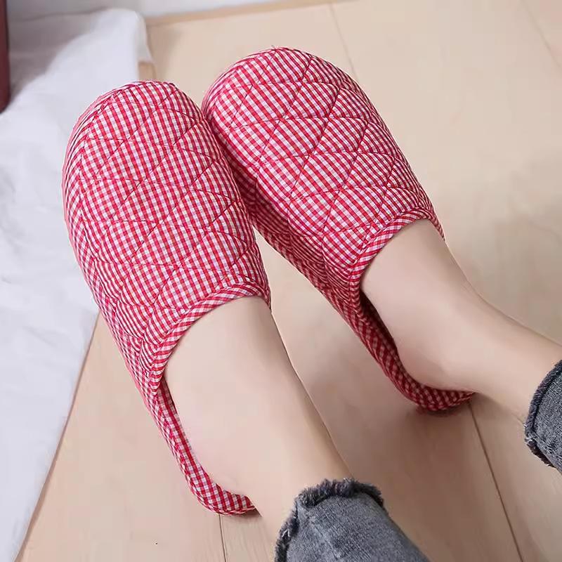 Non-Slip Foam Sole Cotton Slippers for Men & Women - Warm, Silent, and Ideal for Home or Guest Use In Spring, Autumn, and Winter