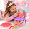 [PACZB] Baby doll with feeding accessories and seat Z3410