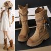 Women's Thick Sole Retro Western Ankle Boots - 2025 Autumn/Winter Fashion Tassel Cowboy Martin Boots