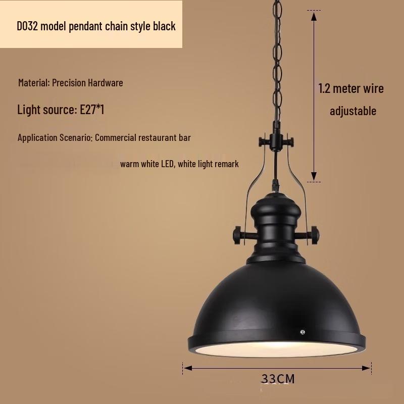 Американский ретро-индустриальный подвесной светильник