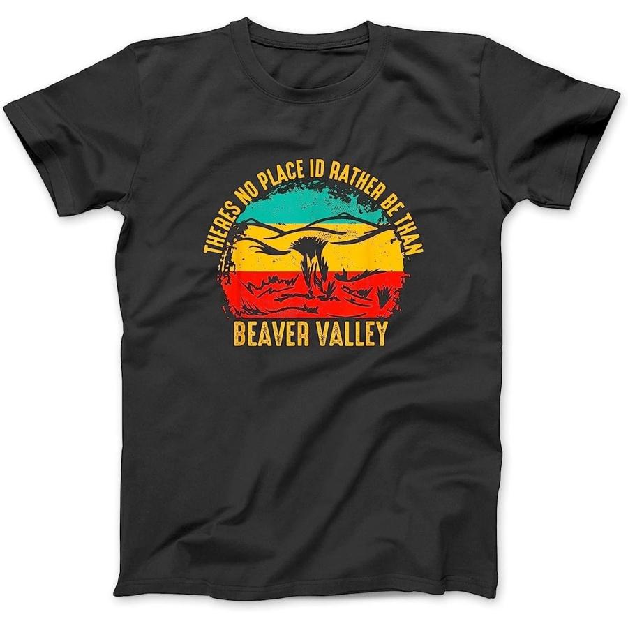 

Theres No Place Id Rather Be Than Beaver Valley T-Shirt Sweatshirt Hoodie Tanktop for Men Women Kids Black XXXXXL різнокольоровий