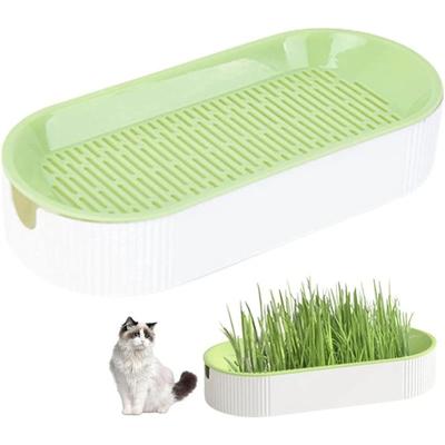 Cat Treats Hydroponic Soilless Planting for Easy Growth Cat Grass Pot Set
