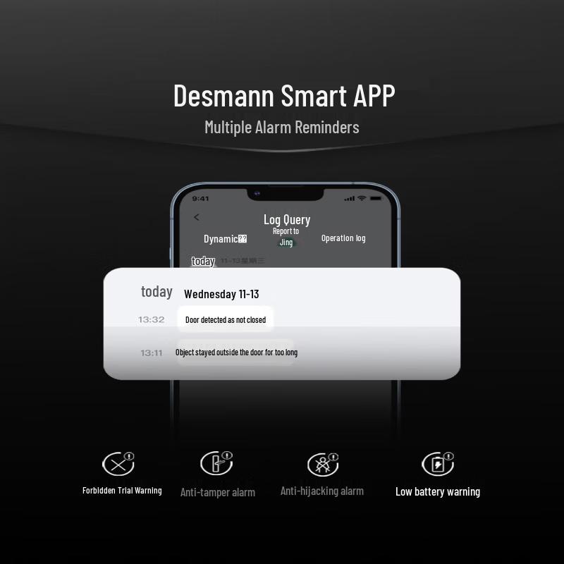 DESMAN Q5F Pro 3D Face Recognition Smart Door Lock with Dual Camera