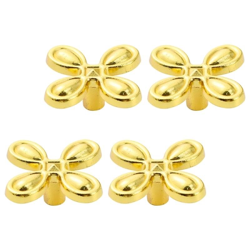  Traditional Four Hardware Knob Solid Metal Mixture Dull Black Finish For Furniture Improve