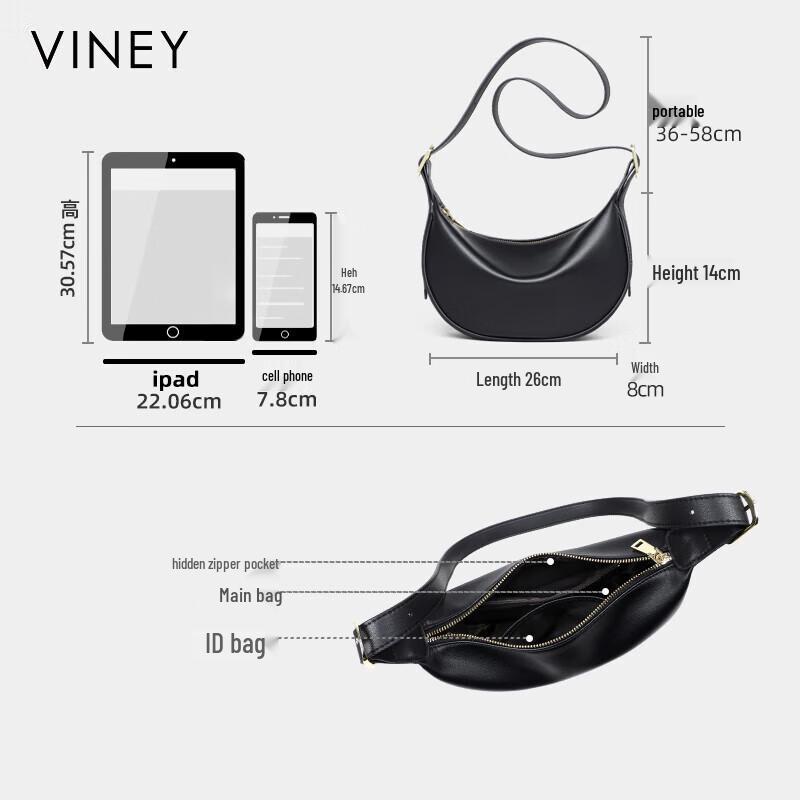 Viney Women's Leather Dumpling Crossbody Bag