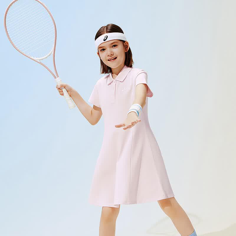 Asics Girls' Summer Polo Collar Elastic Dress