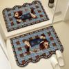 Cartoon Cute Quick-Dry Non-Slip Bathroom Mat - Absorbent, Dirt-Resistant, Easy-to-Clean Diatomaceous Earth Design.