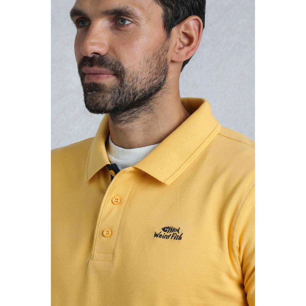 Weird Fish Mens Miles Pique Organic Polo Shirt