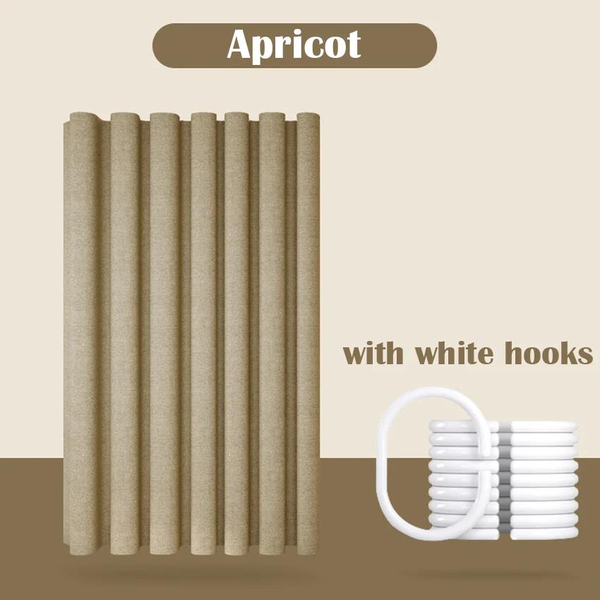 Плотная занавеска для душа с имитацией льна — фото 11