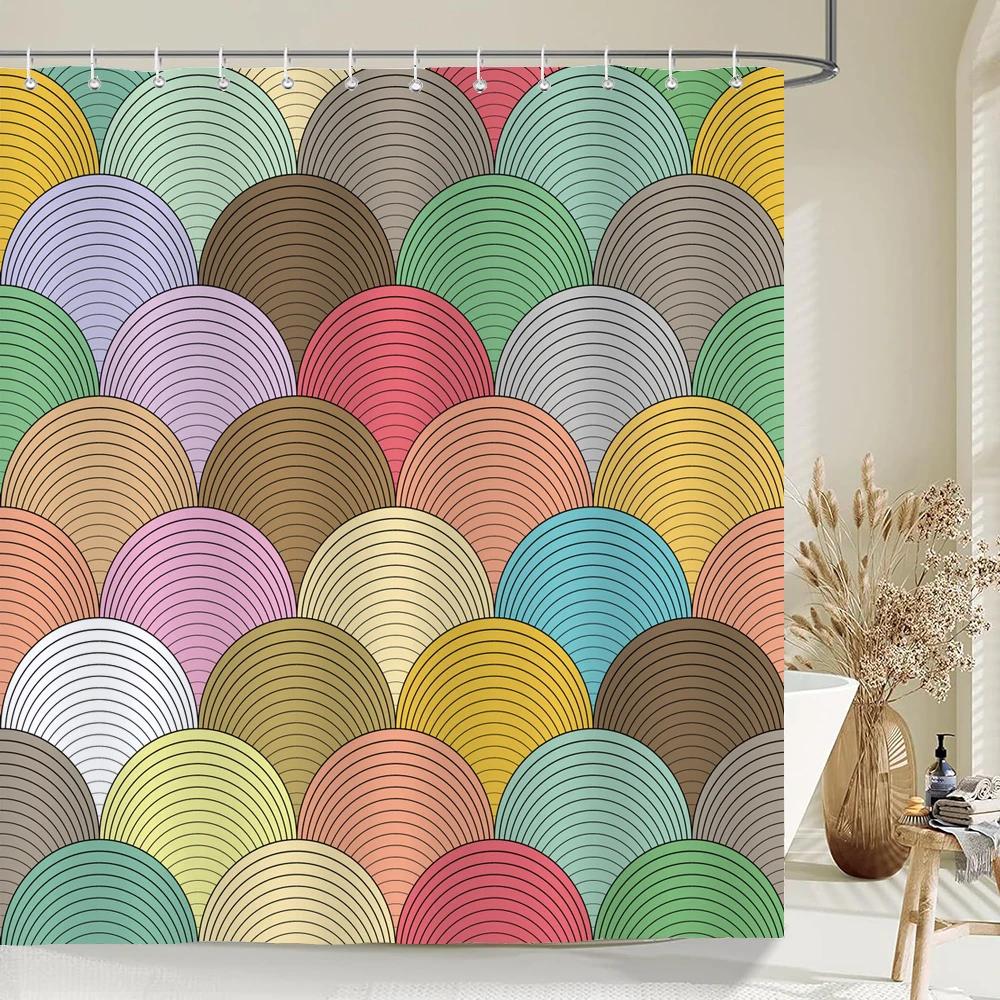 Colorful Bohemian Shower Curtain Boho Polyester Fabric Bath Curtain for Bathroom Curtain Decor Shower Curtains Cortina Ducha