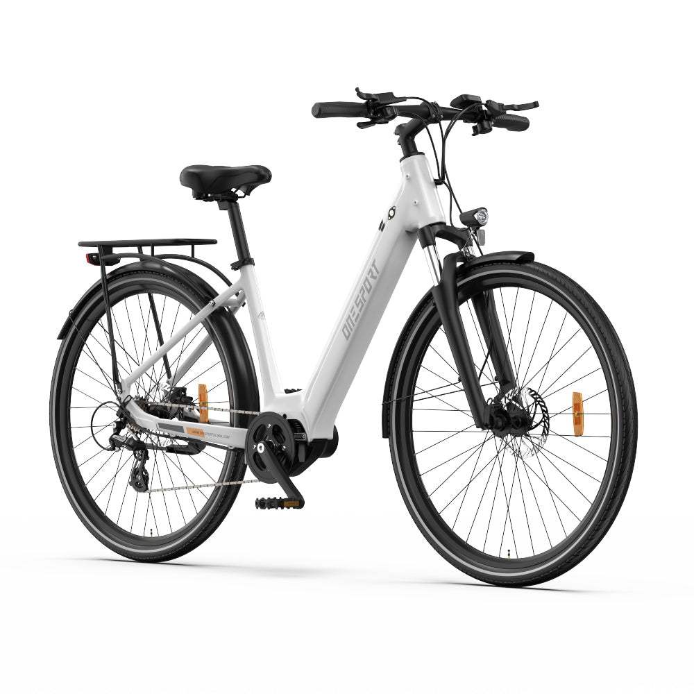 OneSport OT07 250W Bafang Motor E-Bike 36V 10.4Ah, 27" Tyre, Hydraulic Disc Brakes, Shimano 7-Speed, City E-bike with Torque Sensor