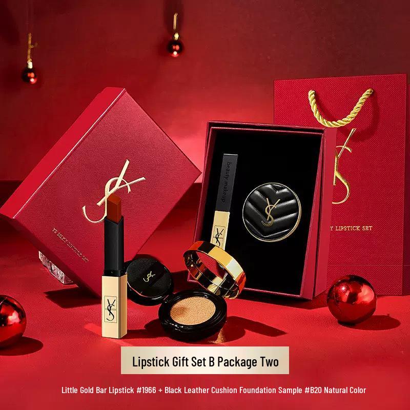 YS Lippenstift & Cushion Zweiteiliges Geschenkset: Valentinstag-, Geburtstags- oder Make-up-Überraschung für Freundin oder Ehefrau