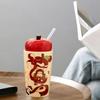 Pottery Cup Christmas Mug Xmas Gift Casual Decor 400ml Lightweight Coffee Drinking for