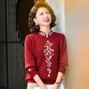 Pasiter Mid-Aged Women's Thick Warm Knit Sweater