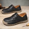 Fashion 2025 New Men Casual Shoes Handmade Leather Loafers Comfortable Men's Shoes Quality Split Leather Flat Moccasins Men Sneakers