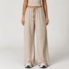 Woolen Pants With Hanging Wide Legs, Loose Casual Pants For Women, Sports And Fitness, Elastic Drawstring Pants For Women