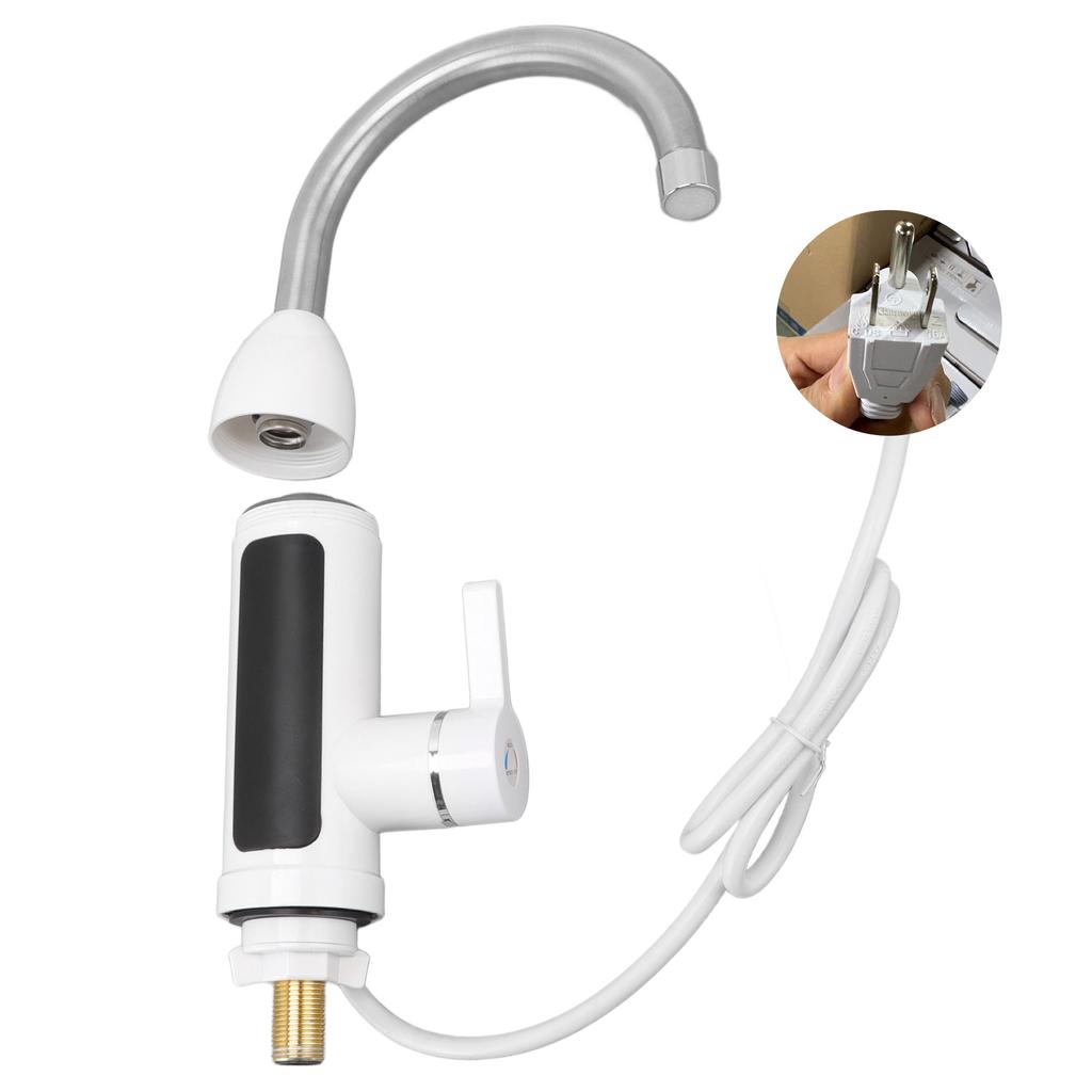 3000W Sofortheizender Wasserhahn Wasserhahn-Warmwasserbereiter IPX4 ABS Tanklos Edelstahl Küchenheizhahn für Zuhause