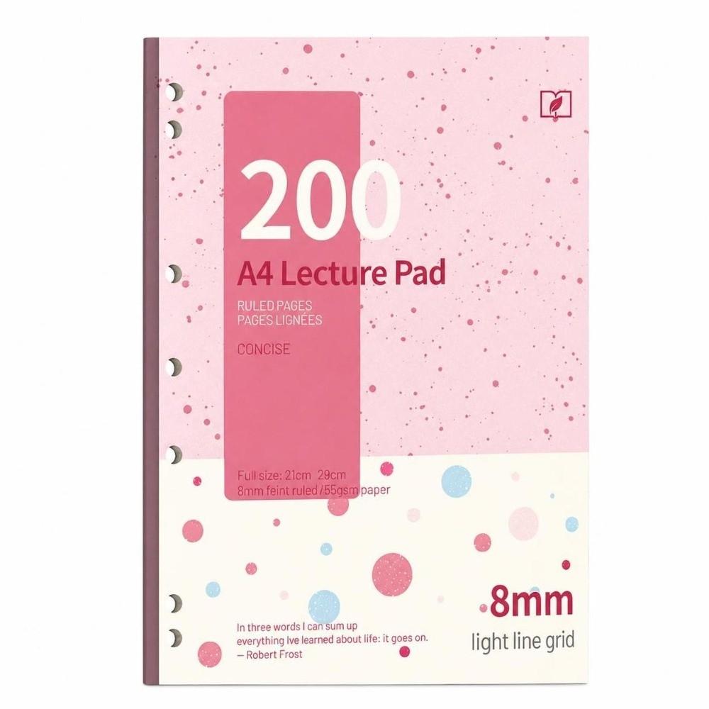 A4 Loose Leaf Notebook 200 Pages Ruled Journal Thickened Writing Notebook Office Use