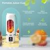 Elektrický odšťavňovač Mini přenosný bezdrátový mixér na ovoce Multifunkční mixér na zpracování čerstvé šťávy LED displej s 8 lopatkami