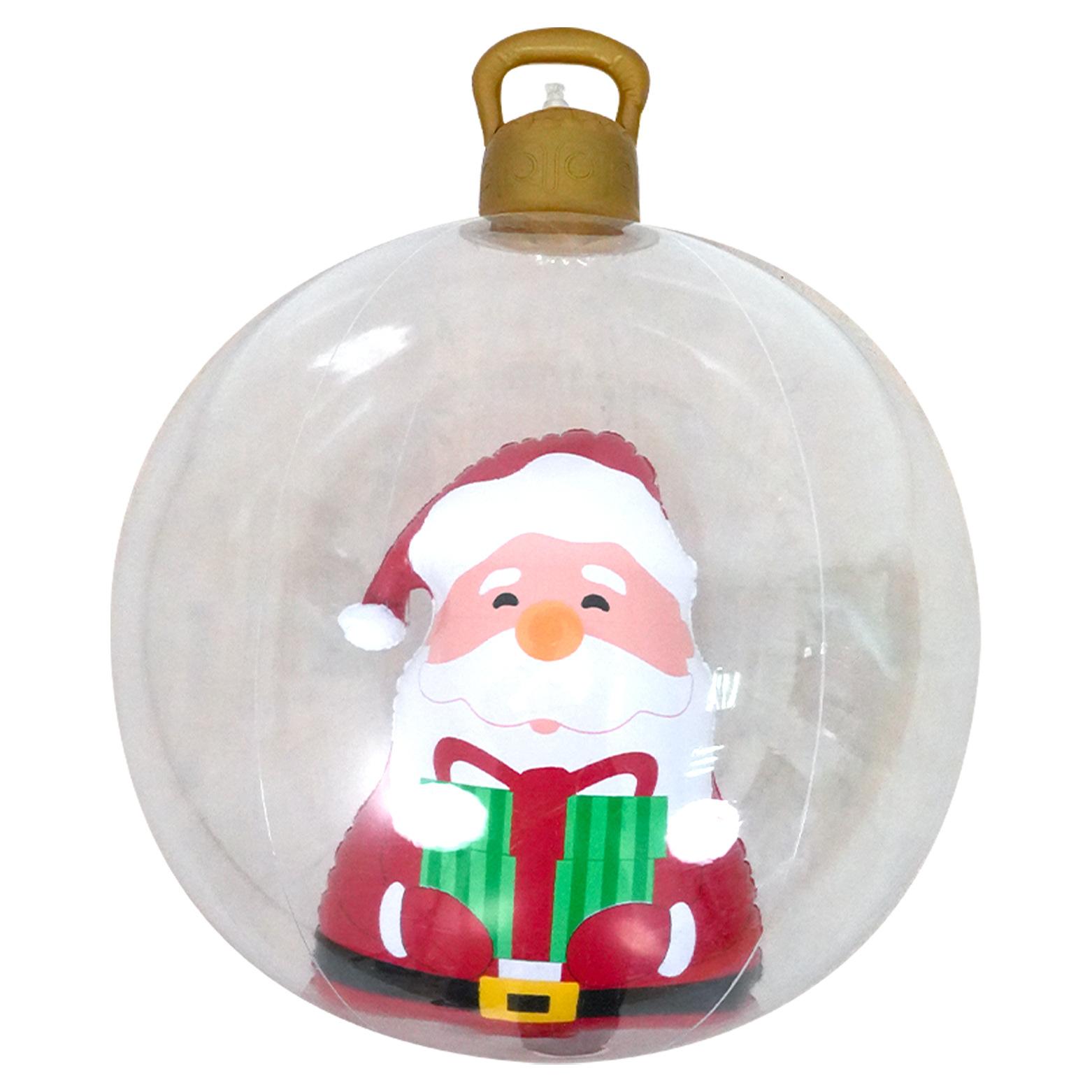 

Inflatable 3D Christmas Ball Snowman Santa Claus Xmas Decorations Ball Outdoor Inflatable Decoration Christmas Tree Ball 56cm