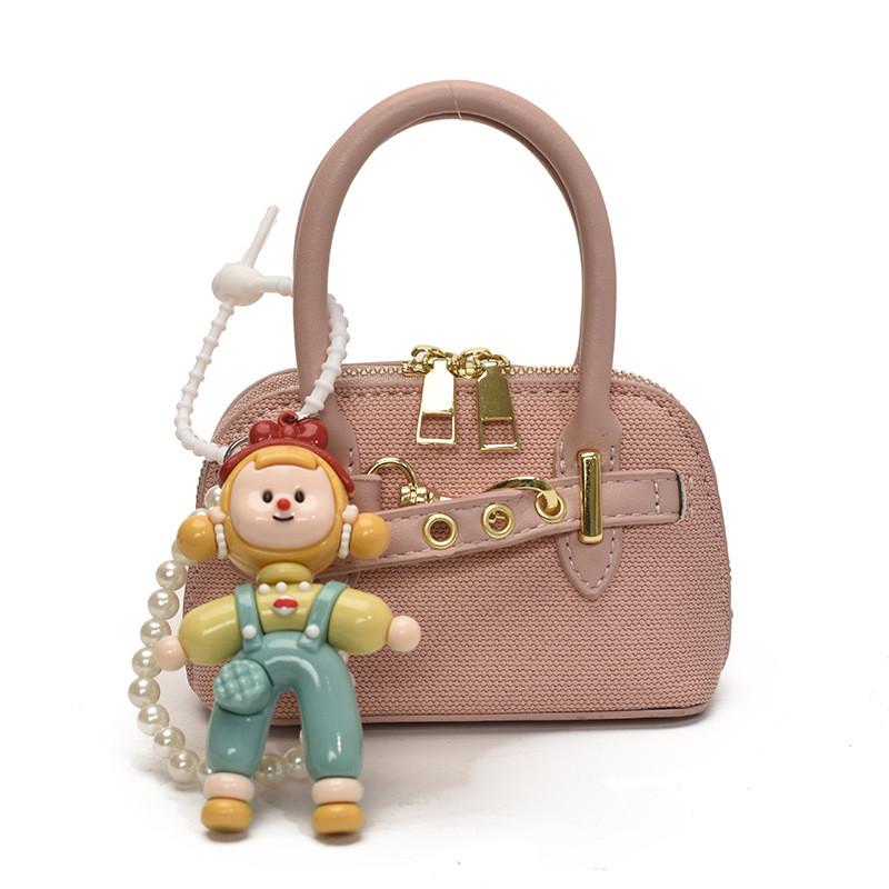 

Childrens Mini Shell Bag With Pu Material For Daily Outings And School Use рожевий