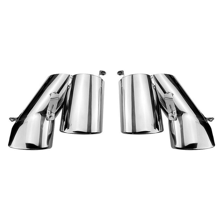 2pcs Stainless Steel Exhaust Pipe Tip Cover as Shown For 2018-2019 Honda Accord Sport/ex-l/touring Models With OEM...