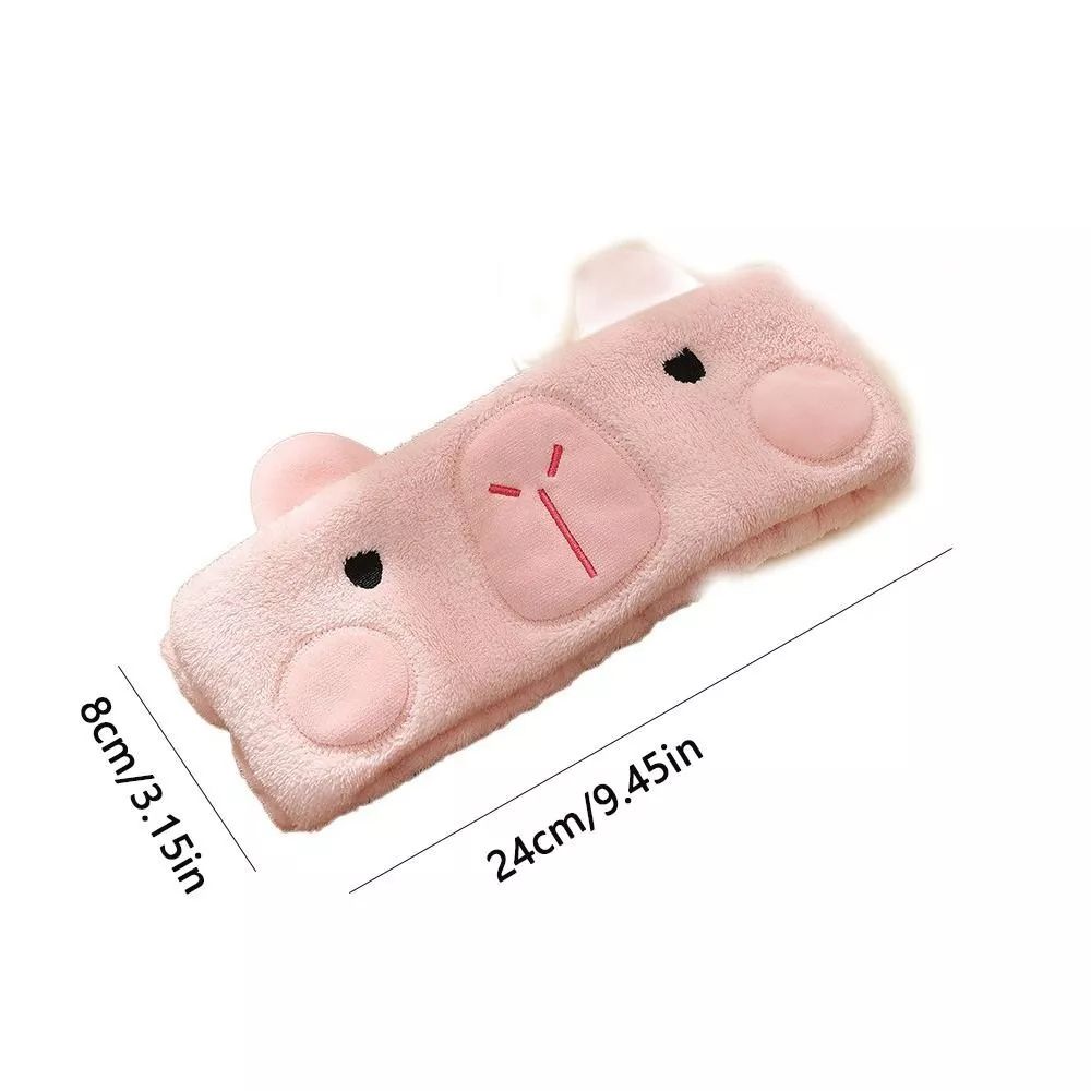 Coral Velvet Wide-brimmed Makeup Headband Non-Slip Wash Face Hair bands Cute Cartoon Hairband