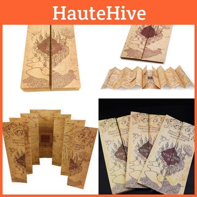 Harry Potter Marauders Map Vintage Collectible Poster Magic Replica For Fans Home Decor