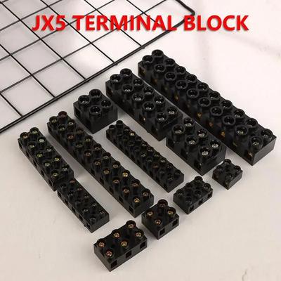 JX5 Dual Row Terminal Blocks10A/20A/60A Bass Fixed Type Connector Base Connection Terminal Block Cable Connector
