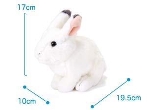 Colorata Japanese Rabbit Plush Toy (Winter Fur/Soft Touch) Realistic Rabbit Animal Baby Toy Doll Gift Present Birthday (Twice Checked) / Christmas Chr