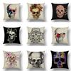 Halloween Skull Pillow Cover Funny Festival Pillow Cushion Line Pillow Cover Lazy