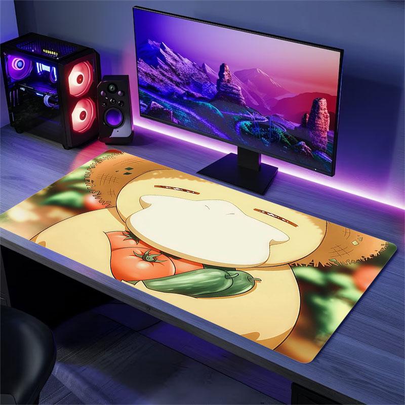 Psyduck Cartoon Mouse Pad, Large Gaming Desk Mat, Non-slip XXL Mousepad for Laptop & Tablet, Mini PC Playmat with Stitched Edges