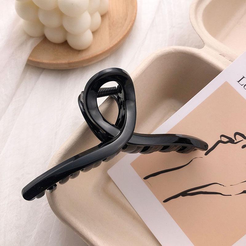 38Styles Geometry Women's Hair Claw Coffee Beige Large Thick Hair Clip Crab Korean Big Small Hairpin Femme Girl Hair Accessories