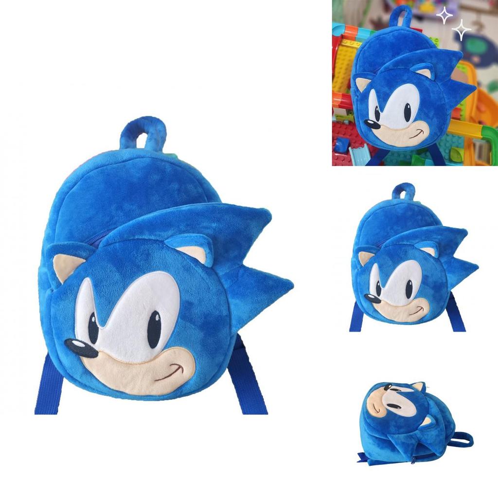 Pluszowy plecak Sonic Kolorowy i modny plecak dla maluchów i dzieci
