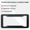 Wanheart 2-Pack Carbon Fiber License Plate Frames – Standard 12×6 Fit with Screws & Caps, Durable Waterproof Plate Covers Kit for Car SUV Truck