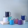 Double-layer Handle Mug 12oz/14oz Mini Vacuum Cup Practical Gift Coffee Mug  Milk