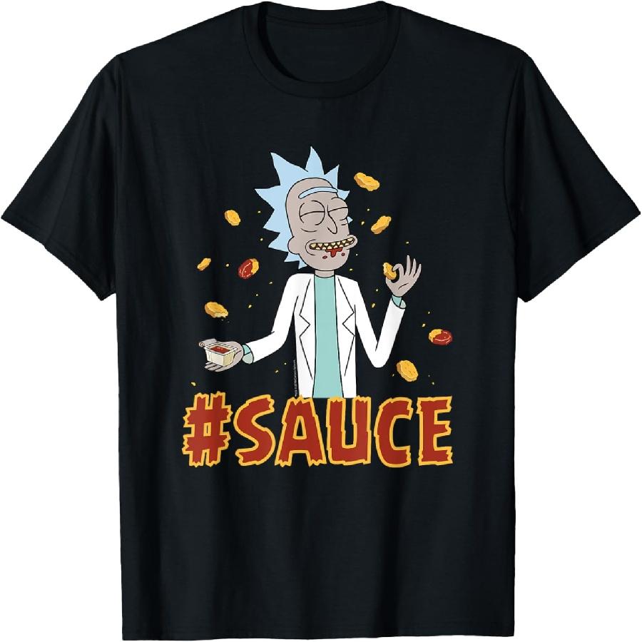 Футболка Rick and Morty #SAUCE Футболка S чёрный
