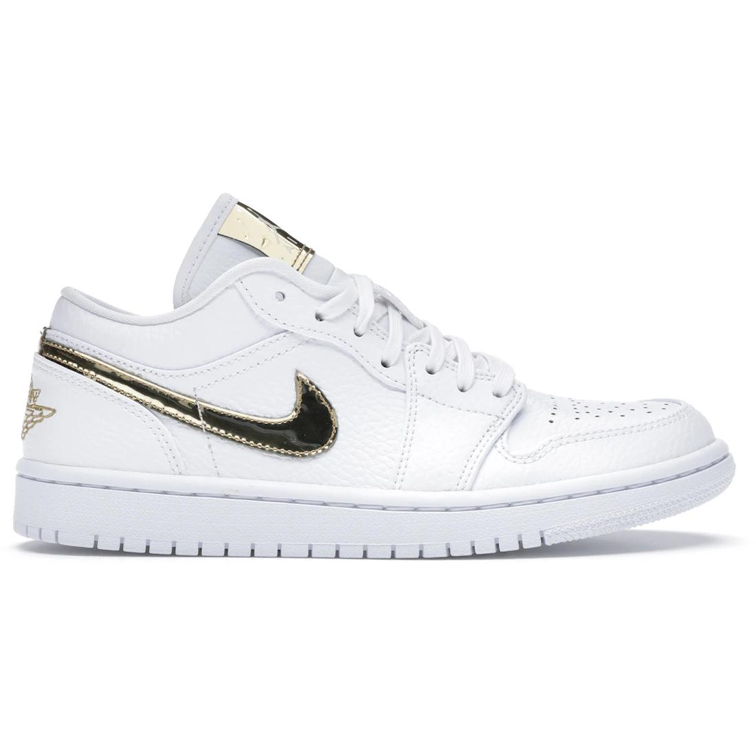 Кроссовки Jordan 1 Low Белый Металлик Золотой ЖенскийКЗ4776-100 405 18980₽