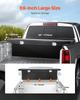 Crossover Truck Werkzeugkasten, 69x12x14 Zoll, Robuster Aluminium-Werkzeugkasten mit Rautenstruktur, Werkzeugkasten für Pickup-Ladefläche, Wohnmobil, Anhänger, Wasserdichte Aufbewahrung