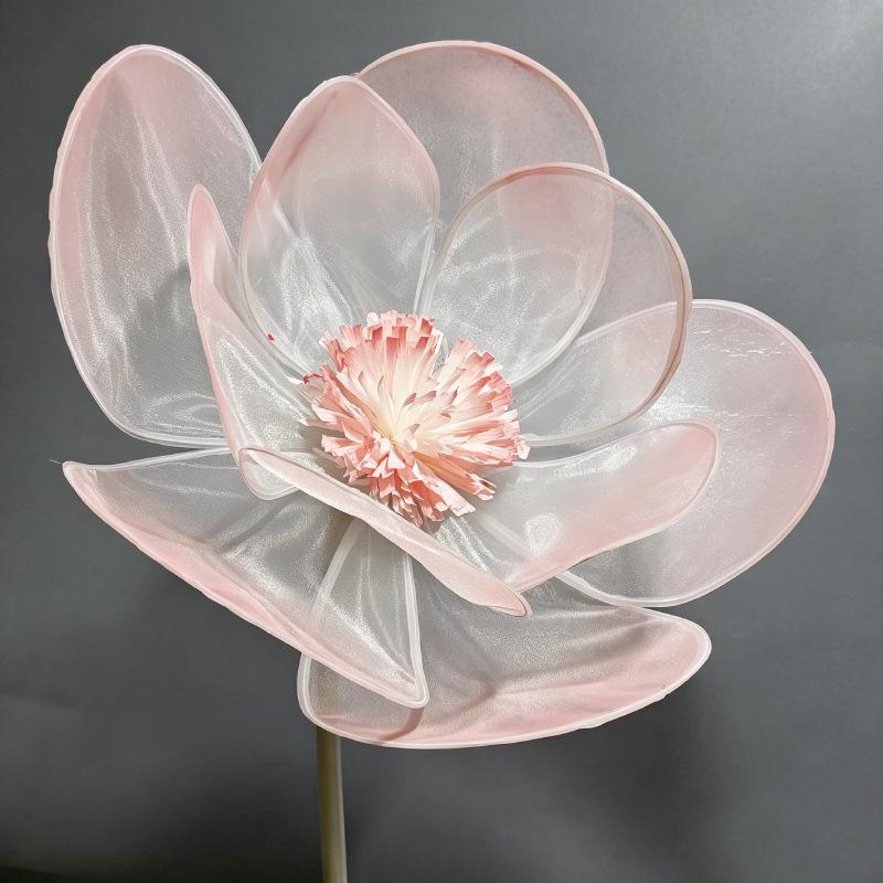 Organza Flower Heads for Aesthetic Wedding and Room Decor