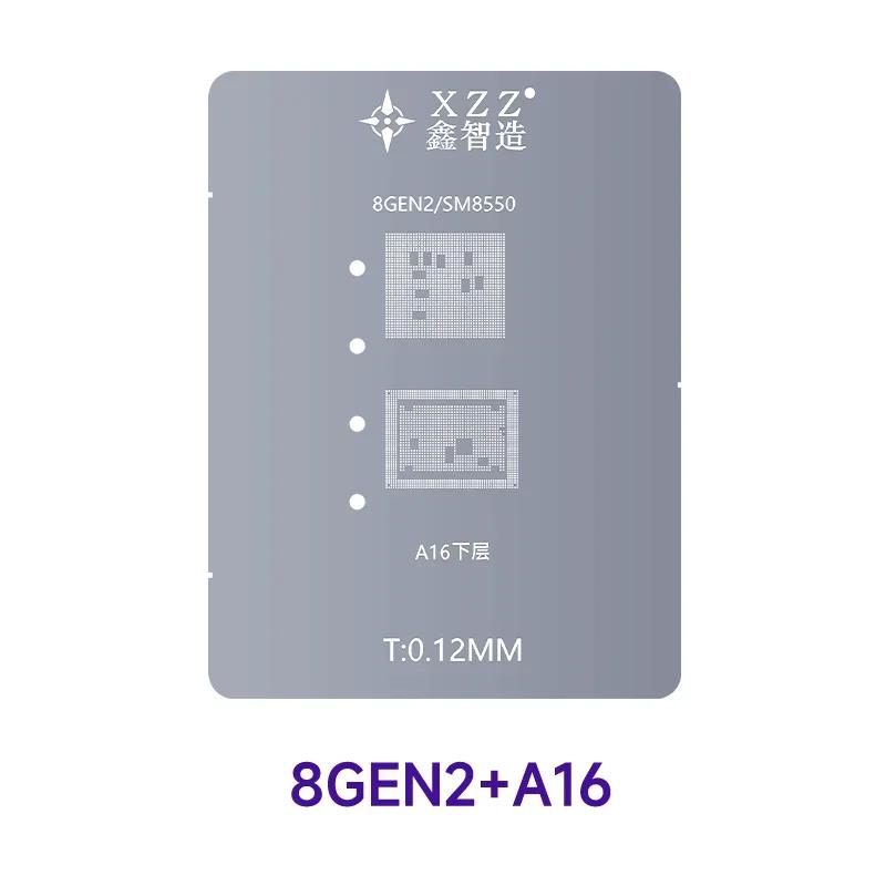 XZZ L23-CPU Universal CPU Reballing Stencil Platform for IPhone A8~A16 /Android Series IC Chipping Planting Tin Template Fixture