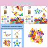 Geometric Snowflake Puzzle Blocks For Kids 3-6 Years Educational Building Toys