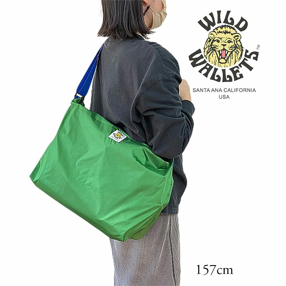 Wild Wallet WW-021 Nylon Shoulder Bag (Lightweight Nylon) - Casual, Crossbody, 01BLK