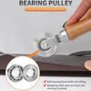Metal Screen Rolling Tools Double-head Convex and Concave Screen Spline Repair Roller Door Window Hand Crank Roller with Bearing
