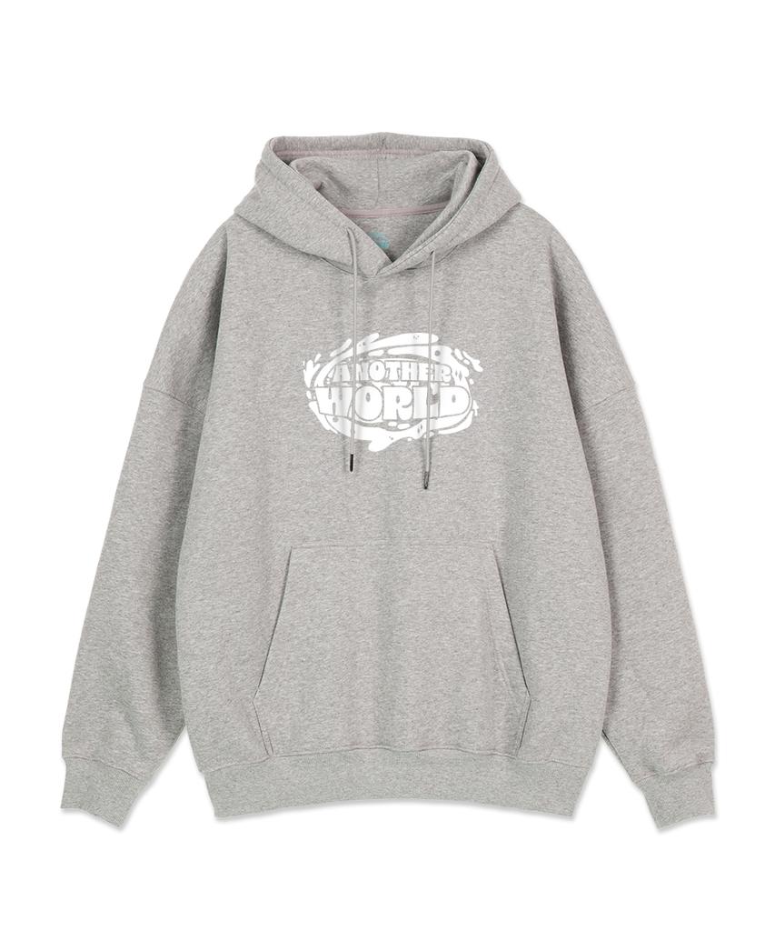 Another World Oversized Wide Shoulder Hoodie_Melange