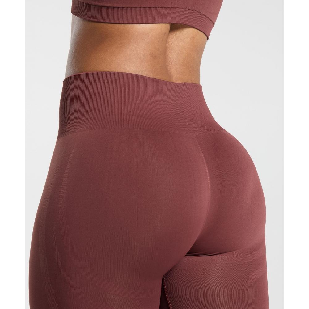 Gymshark Everyday Seamless Leggings Burgundy Brown B7a3l Rbqv