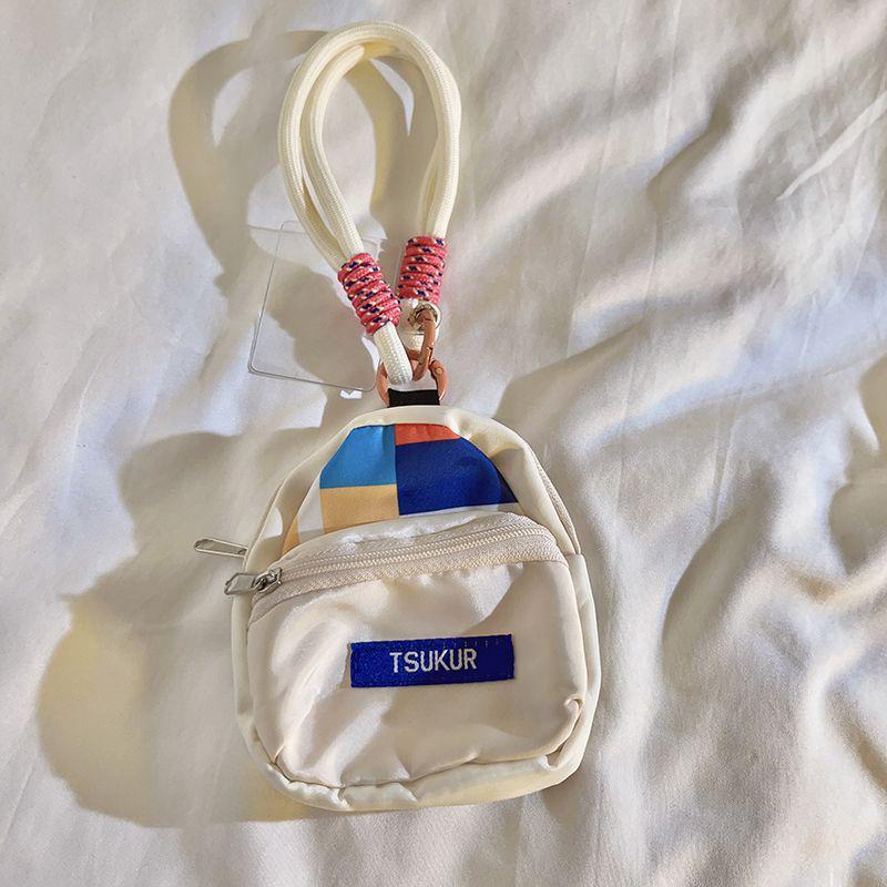 Colorful Trendy Dopamine Soft Backpack & Universal Tote with Coin Purse, Lanyard, and Phone Case